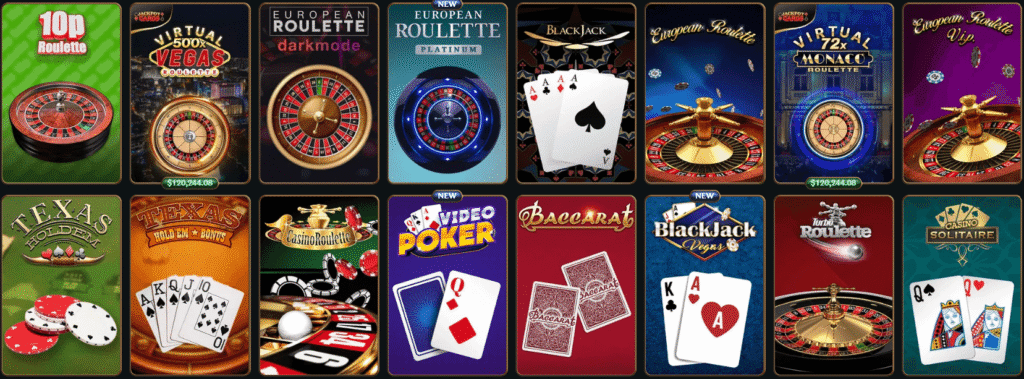 Talismania table games