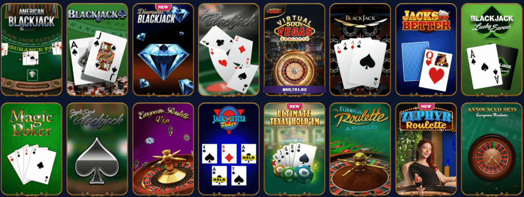 Casombie table games