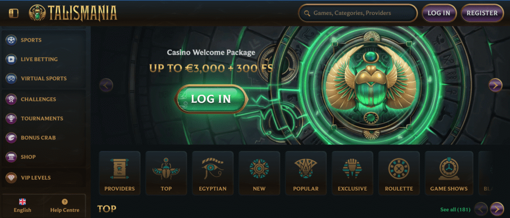 Talismania website