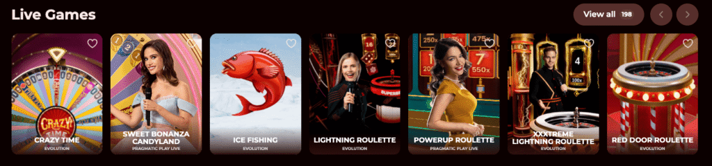 romancasino live games