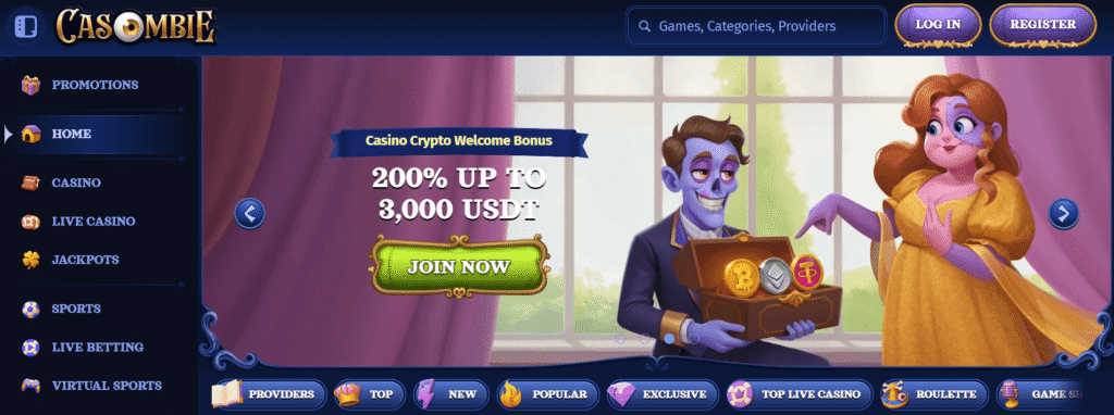 Casombie casino website