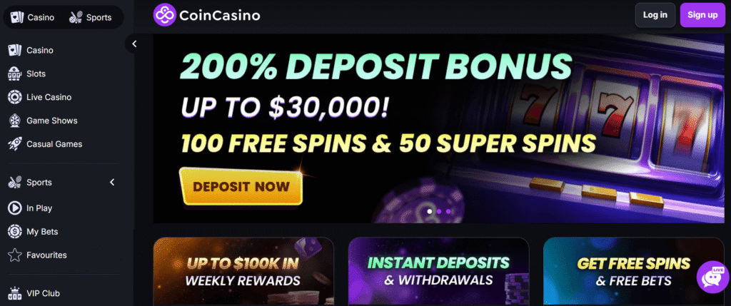 CoinCasino website