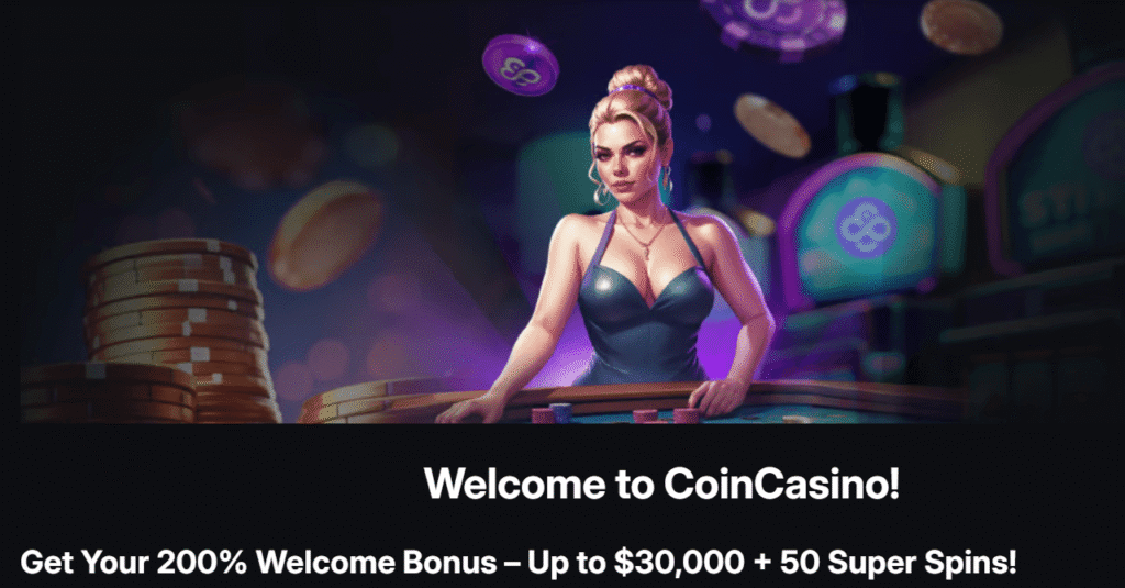 CoinCasino welcome bonus