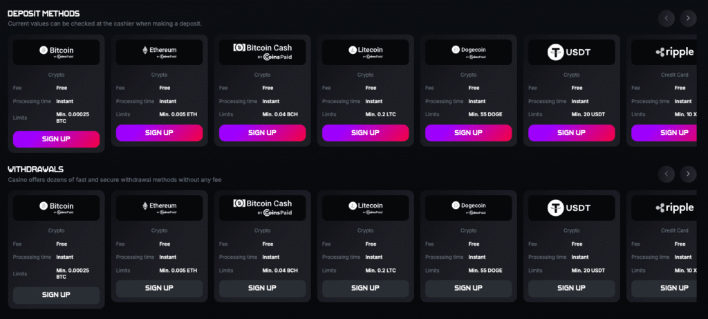 bitstrike crypto deposits