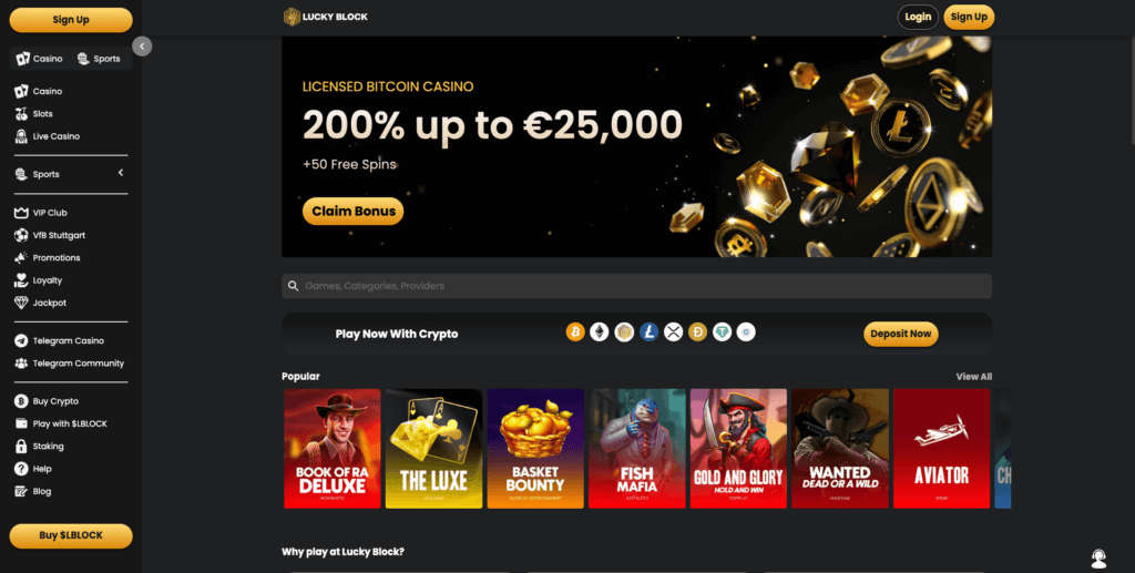 lucky block native token